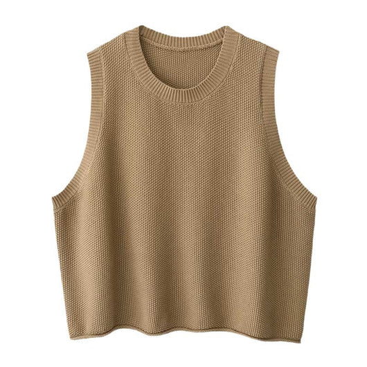 Chaleco Bandage sin Mangas para Mujer - Diseño Minimalista Cuello Redondo - Image 5