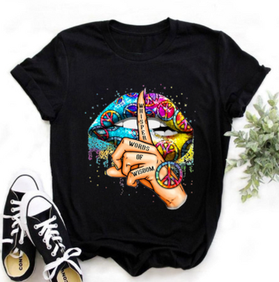 Blusa Estampada con Leopardo y Labios - Estilo Western Casual para Mujer - Image 4