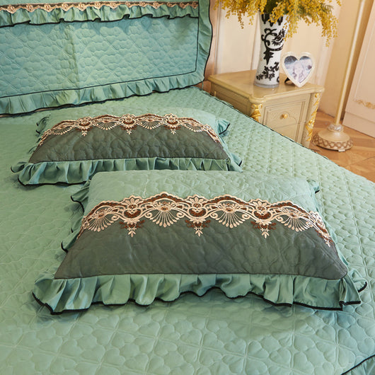 Funda de Almohada Acolchada con Encaje Reforzada - Image 38