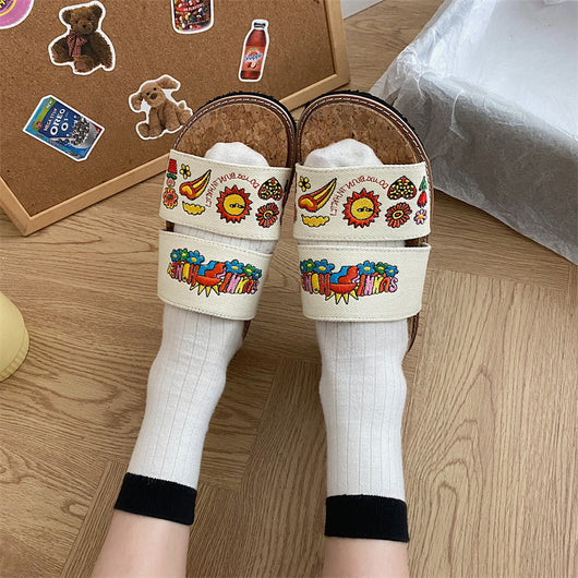 Sandalias de Verano con Suela de Corcho y Bordados Artesanales - Image 12