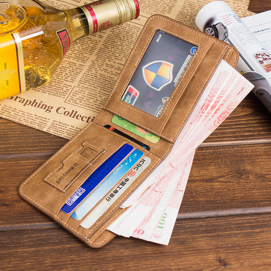 Billetera Delgada de Cuero Nobuk para Hombre - Estilo Casual - Image 15