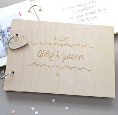 Libro de Firmas de Madera para Bodas - Image 9