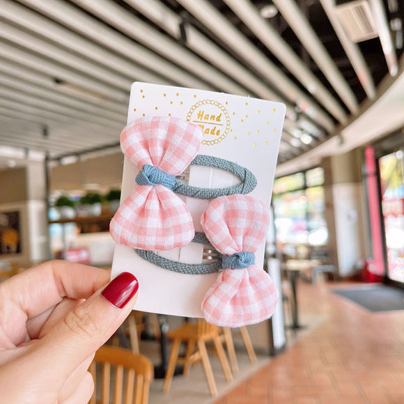 Pasador de Moño Reticulado Adorable para Niñas