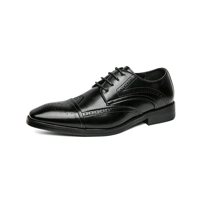 Zapatos de Cuero Clásico Estilo Británico Talla Grande - Cordones Bajos - Image 6