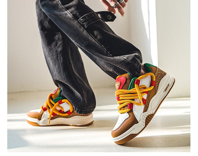 Tenis Retro Altos Hamburg Fries para Deportes y Estilo Casual de Verano - Image 15