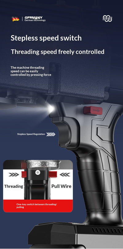 Máquina Enhebrador de Cable Automática Brushless con Batería de Litio para Electricistas - Image 17
