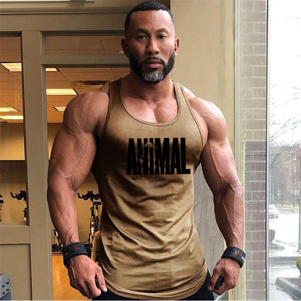 Camiseta Fitness Slim Fit para Hombre - Musculosa Deportiva Mesh