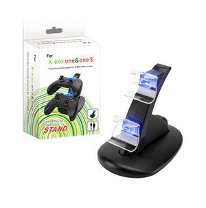 Cargador Dual para Controles de Juego - Estación de Carga Rápida