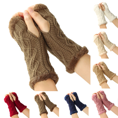 Guantes Tejidos Gruesos Rombos con Forro Polar Plus - Image 18