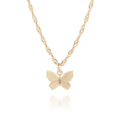 Collar Clavícula con Dije Mariposa de Metal y Borla - Image 8
