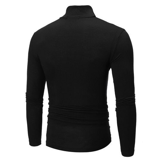 Camiseta Cuello Alto Manga Larga Ajustada - Image 10