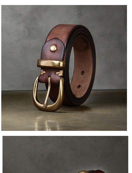 Cinturón de Cuero Genuino para Hombre - Casual y Resistente - Image 14