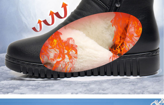 Zapatos Cálidos de Algodón Antideslizantes para Adultos Mayores - Image 12