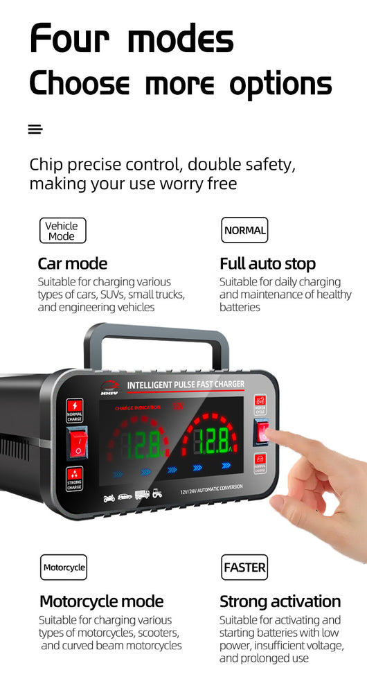 Cargador Inteligente Automático para Motos y Autos - Image 16