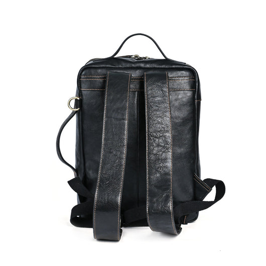Mochila de Cuero Genuino para Hombre - Primera Capa - Image 16