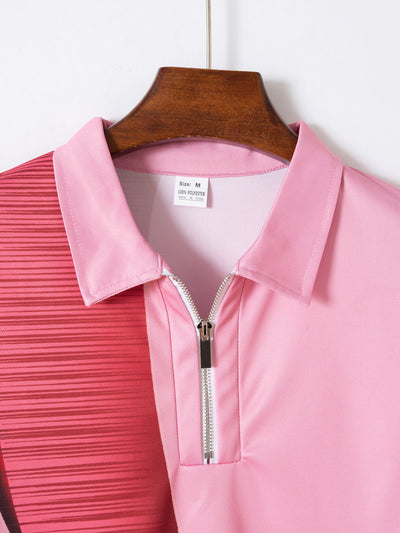 Polo Estampado Degradado con Puntos para Hombre - Image 8