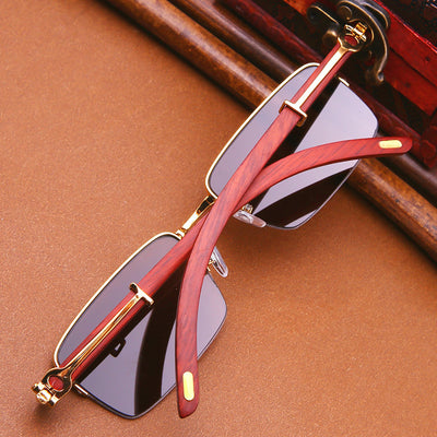 Gafas de Sol con Patillas de Madera Cristal - Image 6