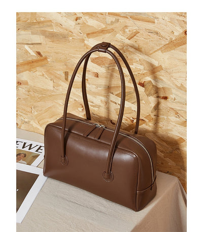 Bolso Boston de Cuero Genuino para Mujer - Portátil y Elegante - Image 28