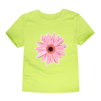 Camiseta de Algodón Estampada para Niños y Niñas - Diseño Floral Verano - Image 7
