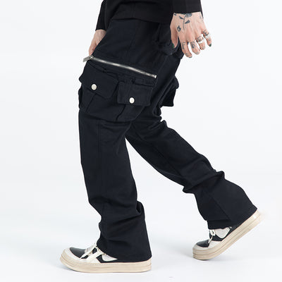 Overol Slim Fit con Doble Cierre y Múltiples Bolsillos para Hombre - Image 10