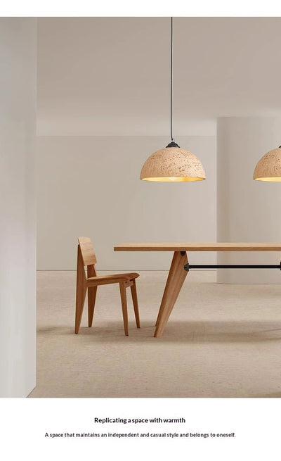 Mesa de Comedor Retro + Lámpara de Techo Minimalista - Image 11