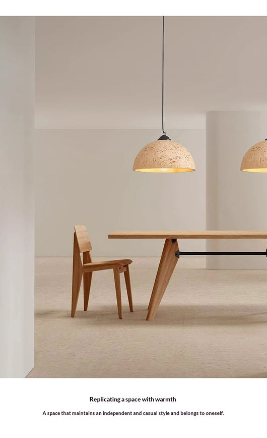 Mesa de Comedor Retro + Lámpara de Techo Minimalista - Image 11