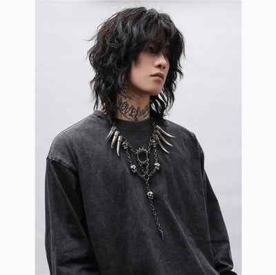 Collar Tribal Vintage Distressed Estilo Postapocalíptico - Image 7