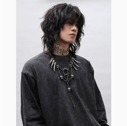 Collar Tribal Vintage Distressed Estilo Postapocalíptico - Image 7