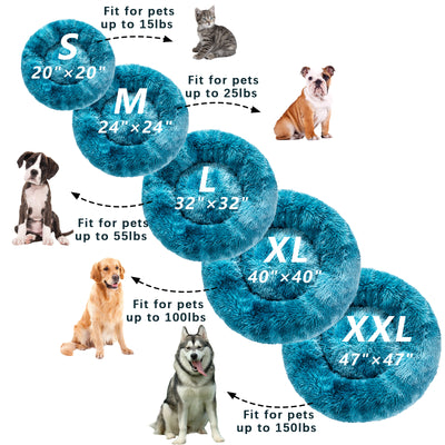 Cama Donut para Perros - Cómoda Felpa Suave Lavable - Image 33