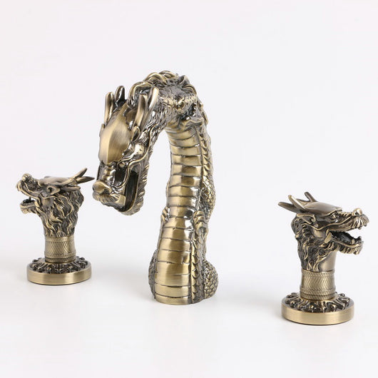 Llave Decorativa Dragón Doble en Cobre Retro - Image 13