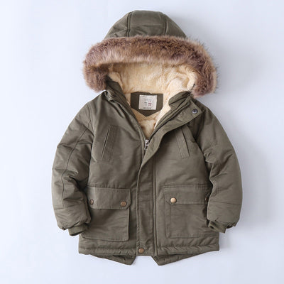 Chaqueta Acolchada Térmica para Niños - Algodón Grueso con Forro Polar - Image 4