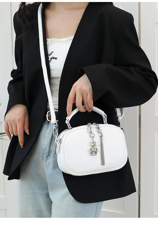 Bolso Cuadrado Pequeño con Costura Decorativa para Mujer - Image 17