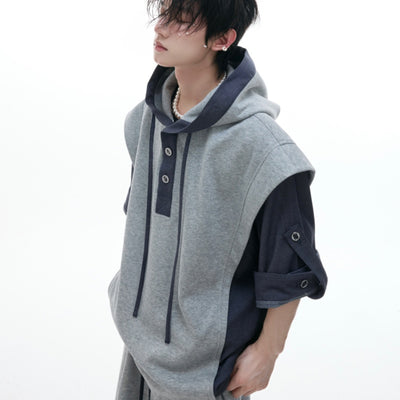 Conjunto Deportivo Casual con Capucha y Costuras en Relieve - Image 8