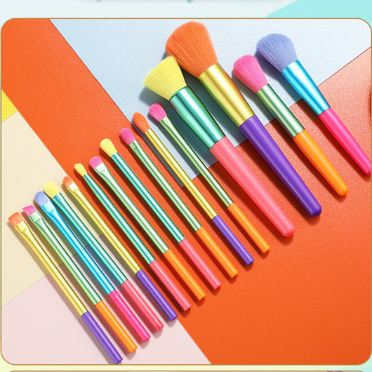 Set de 15 Brochas de Maquillaje Multicolor Profesional - Image 3