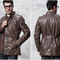 Chaqueta de Cuero para Hombre con Cierre