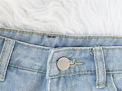 Jeans Rectos Desgastados y Deshilachados - Image 17