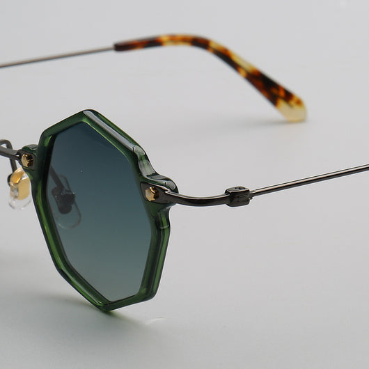 Gafas de Sol Polarizadas Geométricas Retro - Estilo Poligonal Vintage - Image 21