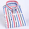 Camisa Business Casual de Algodón con Rayas Verticales Antirruga