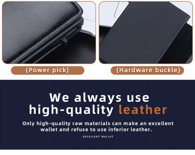 Cartera Minimalista de Cuero Engrasado con Protección Antimagnética - Image 18