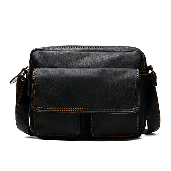 Bolsa Mensajera de Cuero para Hombre - Estilo Casual y Profesional - Image 5