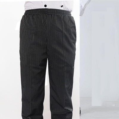Pantalones Chef a Rayas con Cintura Elástica para Cocina y Comedor - Image 13