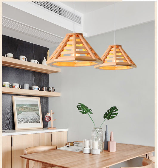 Lámpara de Techo LED Tejida en Bambú - Diseño Minimalista para Restaurantes y Hoteles - Image 7