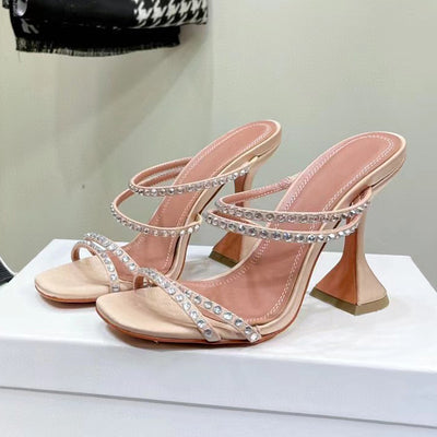 Sandalias de Cuero con Strass para Mujer - Image 3