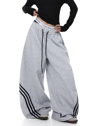 Pantalones de Chándal Cortos Retro a Rayas con Bloques de Color para Mujer - Image 15