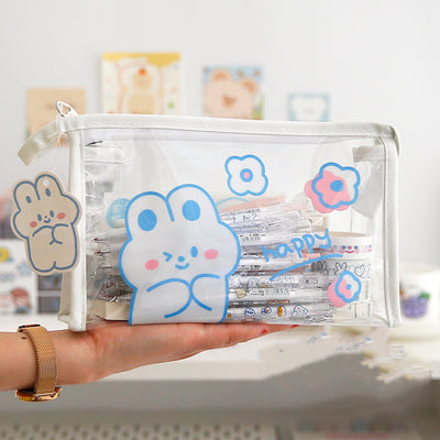 Estuche Organizador Transparente de Gran Capacidad Estilo Japonés - Image 4