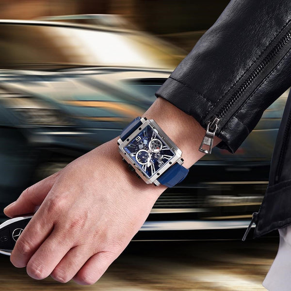Reloj de Acero Inoxidable Multifuncional para Hombre con Esfera Luminosa