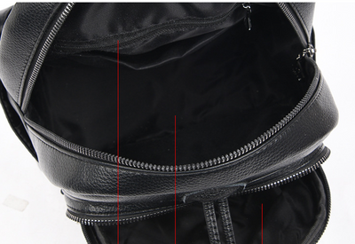 Mochila Casual de Cuero Suave con Cinturón Decorativo - Image 13