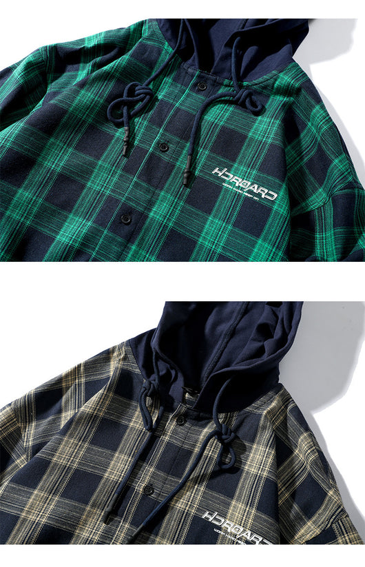 Camisa Cuadros Hombre Manga Larga Estilo Coreano Suéter Oversized - Image 12