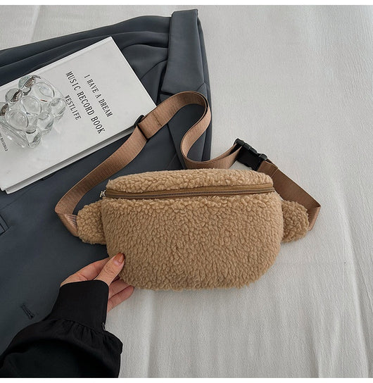 Bolso de Lana de Cordero Crossbody Casual - Image 18