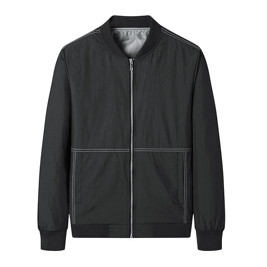 Chaqueta Deportiva Hombre Estilo Coreano Cuello Béisbol Moderna